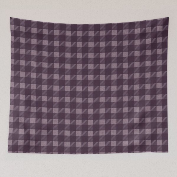 Item preview, Midnight Purple Ivory Gingham Pattern designed and sold by burbankdesigns.