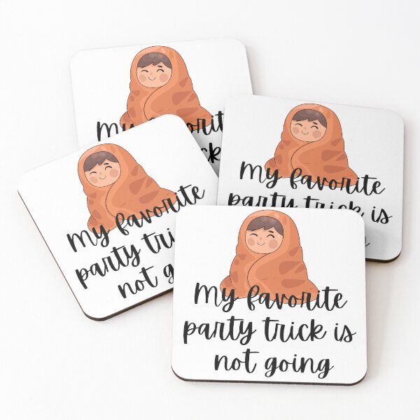 Item preview, My Favorite Party Trick Is Not Going - Introvert Homebody Quote designed and sold by Personal Echo.