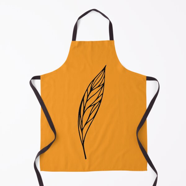 Item preview, Leaf I, Line Drawing Symmetric Minimalist Aesthetic Natural Design Yellow Mustard designed and sold by SWSandraWechner.
