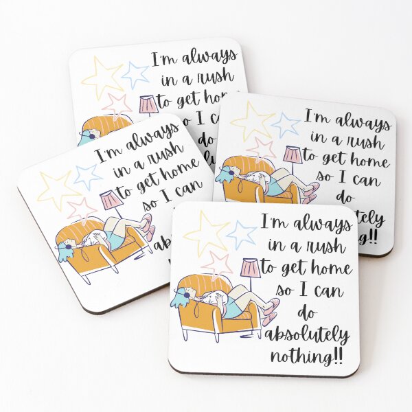 Item preview, In A Rush To Go Home And Do Nothing - Funny Introvert Quote designed and sold by Personal Echo.