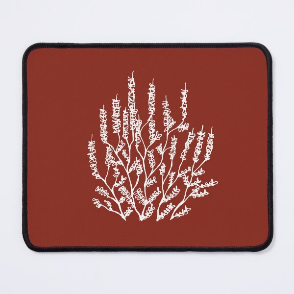 Item preview, Arbusto, dibujo lineal, estética minimalista simétrica, diseño natural, rojo oxidado designed and sold by SWSandraWechner.