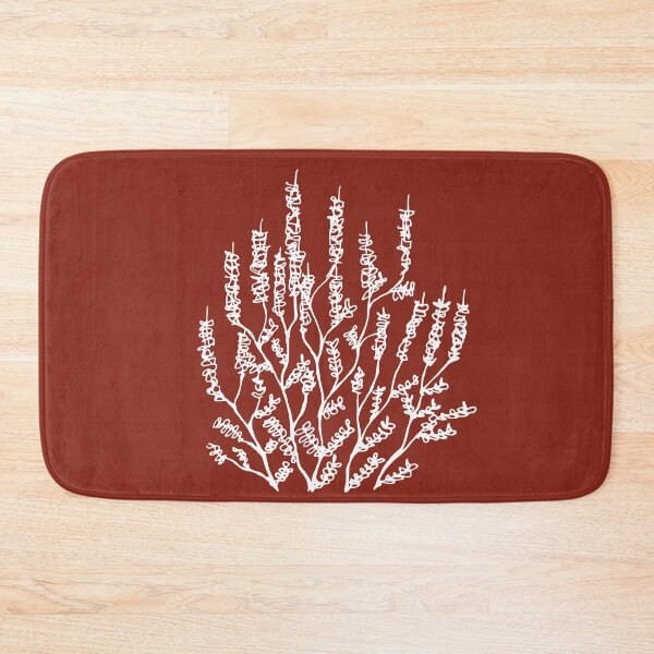 Item preview, Arbusto, dibujo lineal, estética minimalista simétrica, diseño natural, rojo oxidado designed and sold by SWSandraWechner.