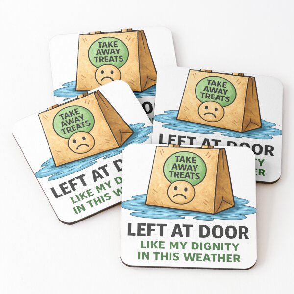 Item preview, Left At Door Like My Dignity Funny Delivery Meme designed and sold by ElliebobDrops.
