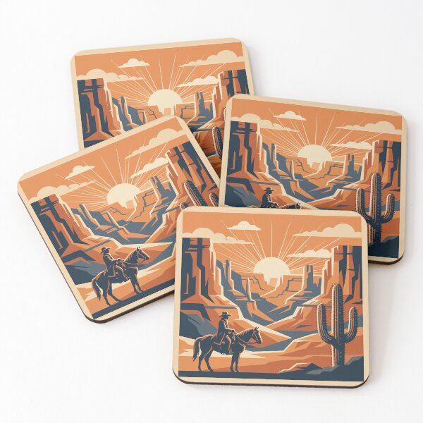 Item preview, Lonesome Cowboy Canyon Sunset designed and sold by tigrootiger.