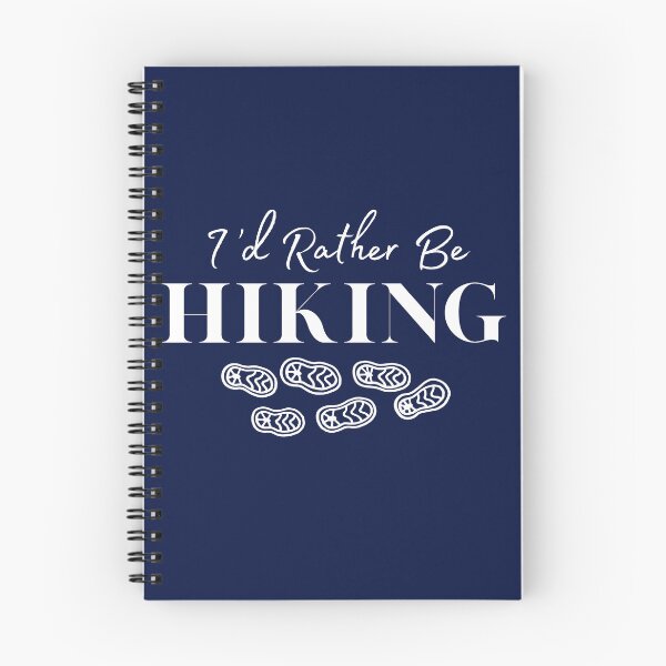 Item preview, I’d Rather Be Hiking | Hiking Boot Prints Design | Outdoor Adventure Lover Gift designed and sold by swdesigns714.