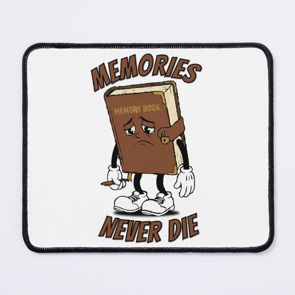 Item preview, Memories Never Die - Retro Sad Memory Book Mascots designed and sold by KozbiDesign.