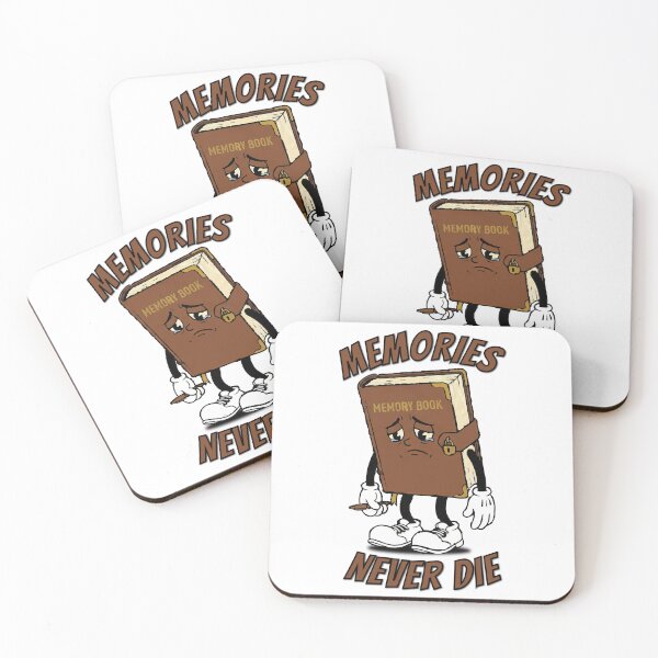Item preview, Memories Never Die -  Retro Sad Memory Book Mascots designed and sold by KozbiDesign.
