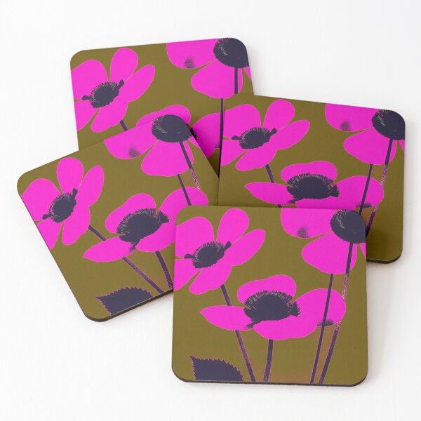 Item preview, Bold Pink Floral – Elegant Art Deco Botanical Print designed and sold by joycrysstudio.