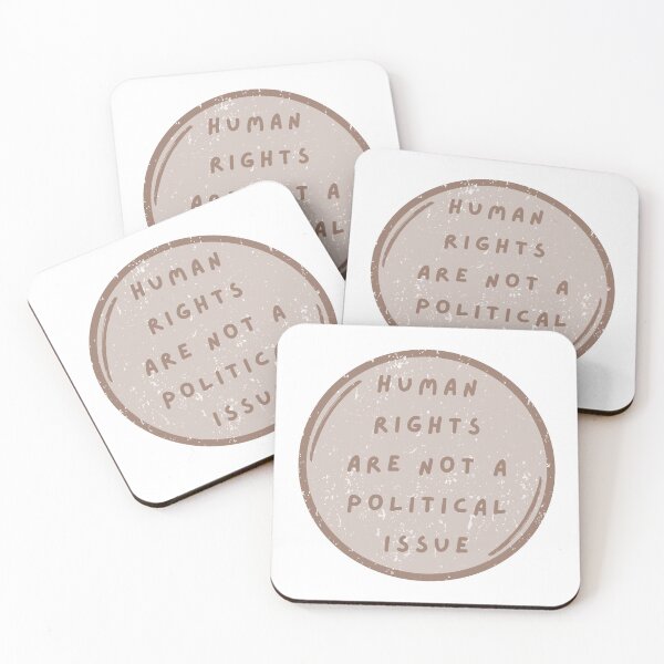 Item preview, Human Rights are not a Political Issue - Brown designed and sold by musicinmyblood.