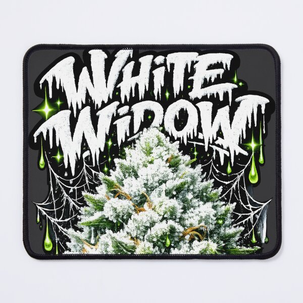 Item preview, White Widow Cannabis Graffiti Print | Classic WW White Frost Bud Typography | Iconic Hybrid Weed Wall Art 420 designed and sold by WAUZ.