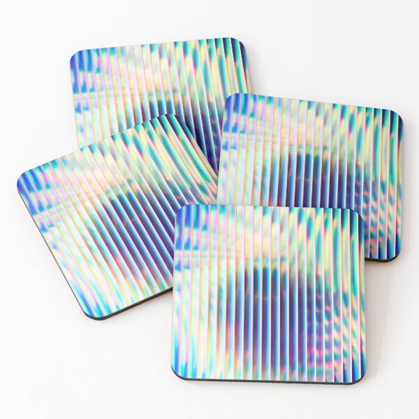 Item preview, Holographic Prism Waves | Shimmering Color Flow designed and sold by Rawafi Art Studio.