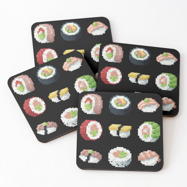 Item preview, Sushi set full pixelart pattern  designed and sold by PixelMilkyWay.