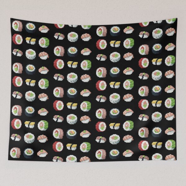 Item preview, Sushi set full pixelart pattern  designed and sold by PixelMilkyWay.