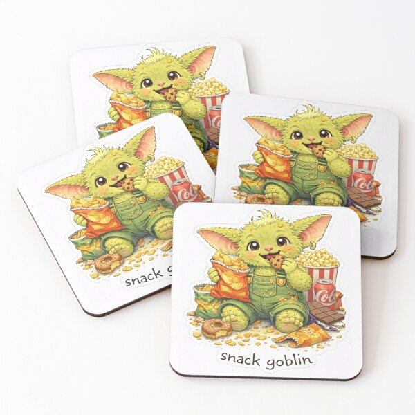 Item preview, Snack Goblin Sticker – Cute Goblincore Junk Food Aesthetic Cartoon Creature designed and sold by SoftThreatCo .
