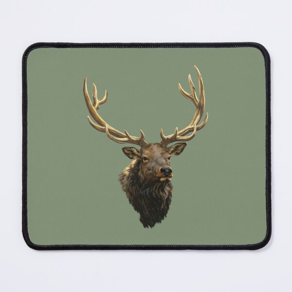 Item preview, Trophy Elk Illustration | Majestic Bull Elk Wildlife Art designed and sold by Phat Dog Designs .