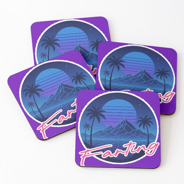 Item preview, Farting Synthwave Neon Cyberpunk Dusk designed and sold by ReggieRaggz.