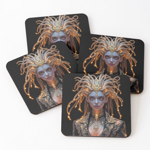 Item preview, Cybernetic Medusa in golden Baroque splendor (second version) designed and sold by KunstGeist.