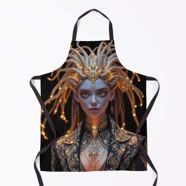 Artikelvorschau, Kybernetische Medusa im goldenen Barockglanz (zweite Version) entworfen und verkauft von KunstGeist.