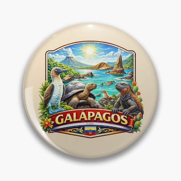 Item preview, Galápagos Islands - Giant Tortoise & Blue-Footed Booby designed and sold by Myra365Art.