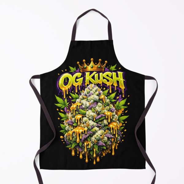 Item preview, OG Kush Graffiti Bud Art Print | Classic OG Weed Typography Poster | King of Kush Cannabis Wall Decor 420 Gift designed and sold by WAUZ.