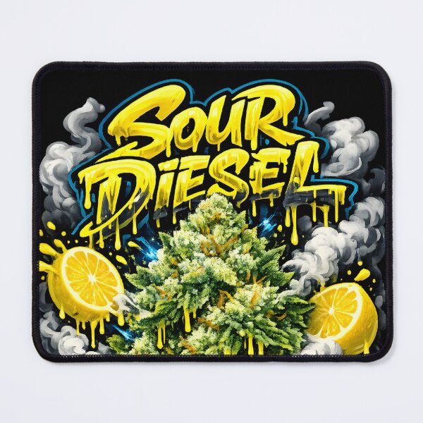 Item preview, Sour Diesel Strain Typography Print | Zesty Fuel Bud Graffiti Poster | Legendary Sativa Diesel Weed 420 Wall Art designed and sold by WAUZ.
