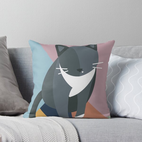 Item preview, Modern Geometric Cat designed and sold by YASI-O.