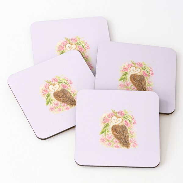 Item preview, Adorable Owl from Behind with Floral Details designed and sold by Verdaire.
