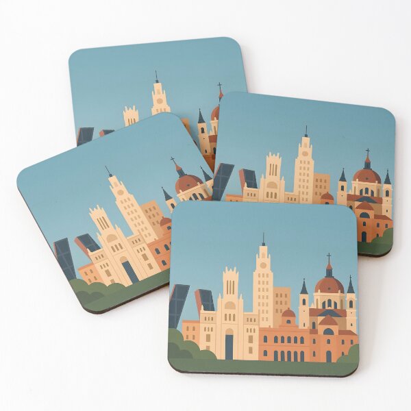 Item preview, Madrid City Skyline Modern Design designed and sold by jdz031.