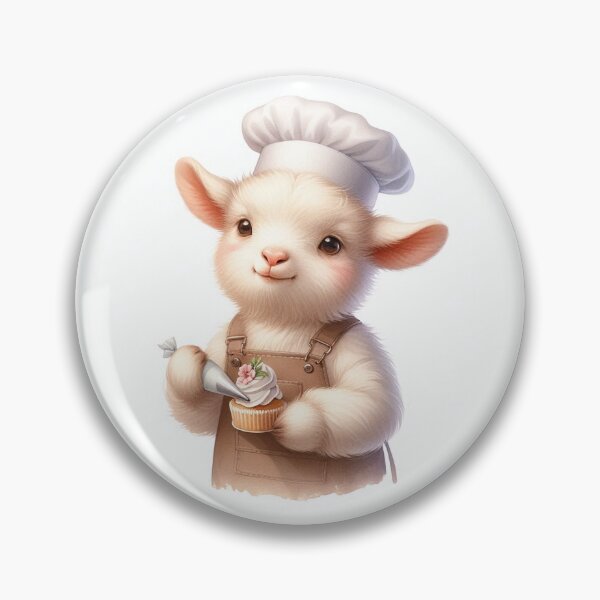Item preview, Baby goat baker realist designed and sold by alitacabritapapelaria.