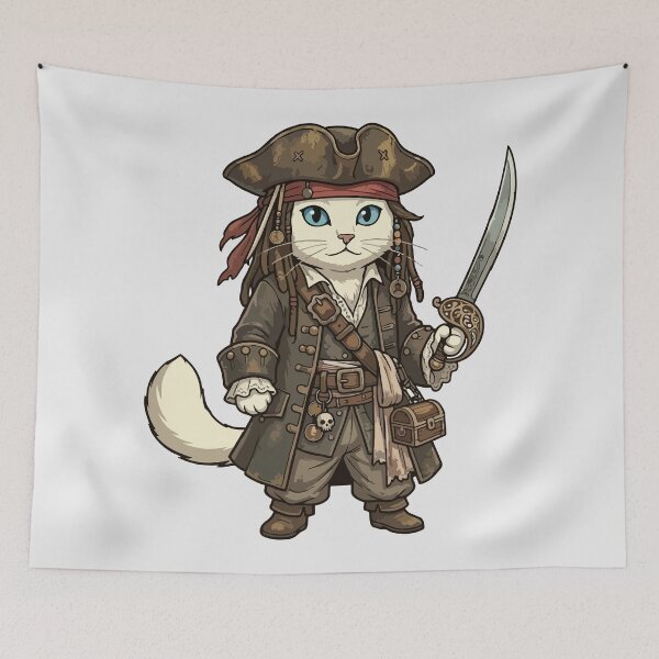 Item preview, Pirate Cat designed and sold by Lau's Studio.