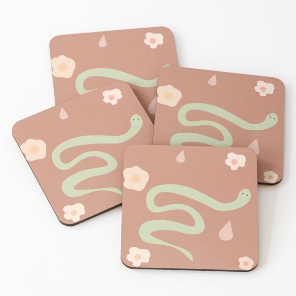 Item preview, Cute Pastel Snake Minimalist Aesthetic Art designed and sold by ZaphiXian.