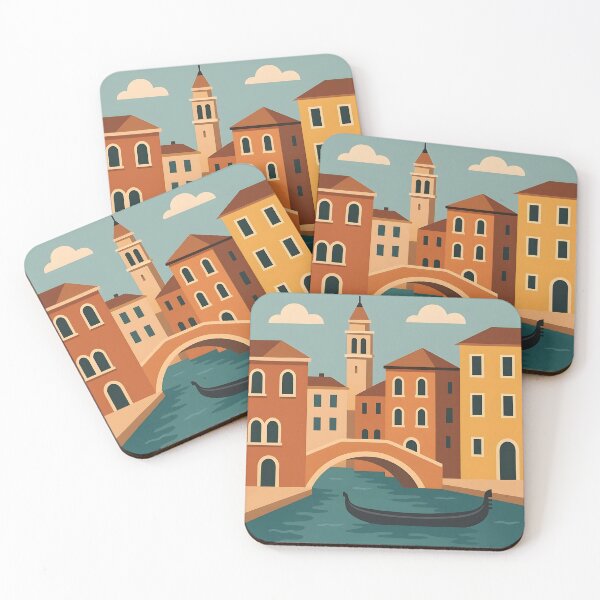 Item preview, Venice Canal City Minimal Illustration designed and sold by jdz031.