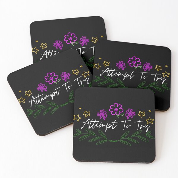 Item preview, Attempt To Try (White Text) designed and sold by TwistedStag.