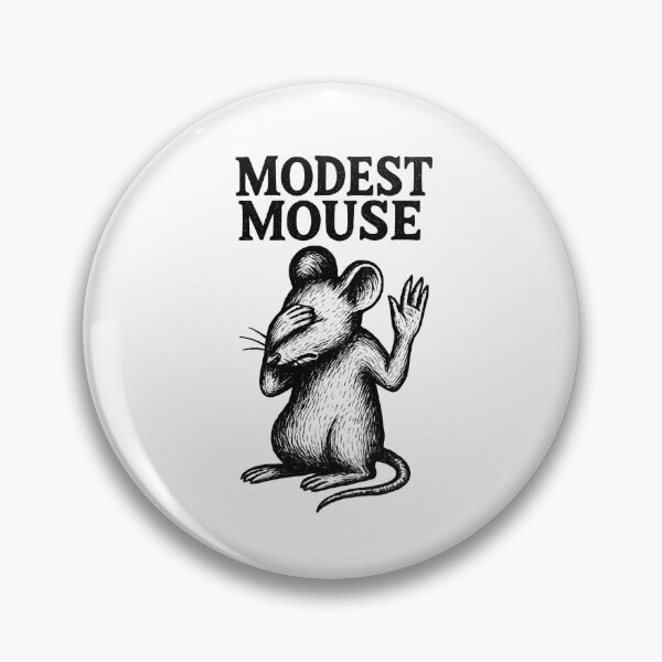 Item preview, Modest Mouse Sketch – Humble & Modest Mouse Illustration Black & White Indie Art Design designed and sold by Donsean22.