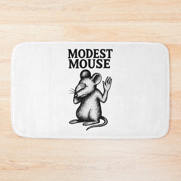 Item preview, Modest Mouse Sketch – Humble & Modest Mouse Illustration Black & White Indie Art Design designed and sold by Donsean22.