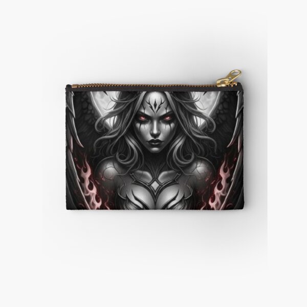 Item preview, Dark Demon Queen Sticker – Gothic Angel Devil Fantasy Art designed and sold by Mojbin.