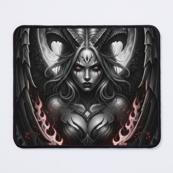Item preview, Dark Demon Queen Sticker – Gothic Angel Devil Fantasy Art designed and sold by Mojbin.