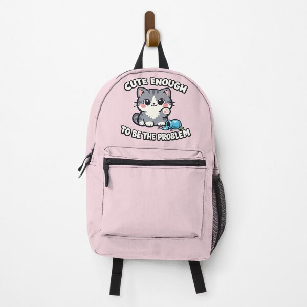Item preview, CUTE ENOUGH TO BE THE PROBLEM Funny Kitten designed and sold by POD DYNASTY | Original Print On Demand T-Shirt Graphics.