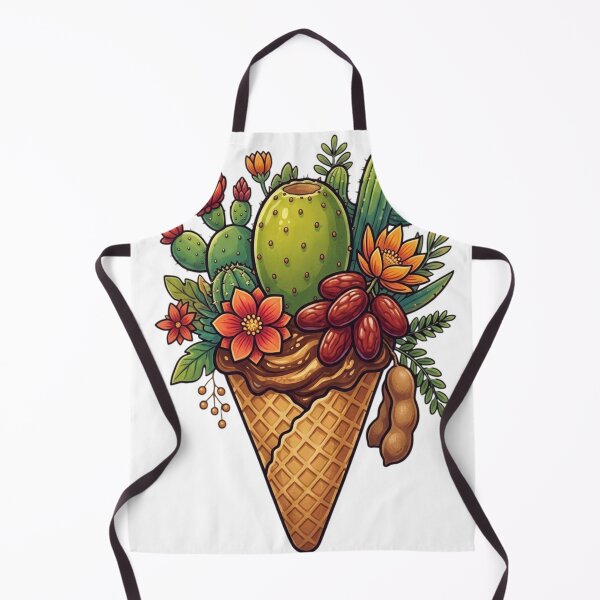 Item preview, Desert Harvest Waffle Cone: Cacti, Dates, and Tamarind designed and sold by Bug by Design.