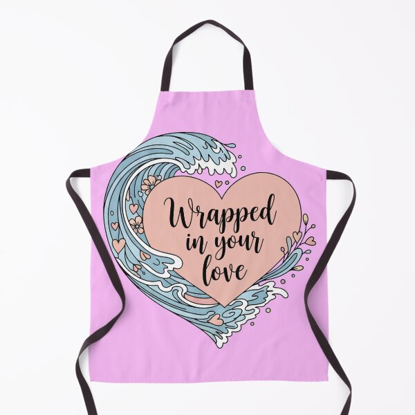 Item preview, Wrapped in Your Love – Ocean Wave Surrounding Heart designed and sold by Sea Gem.