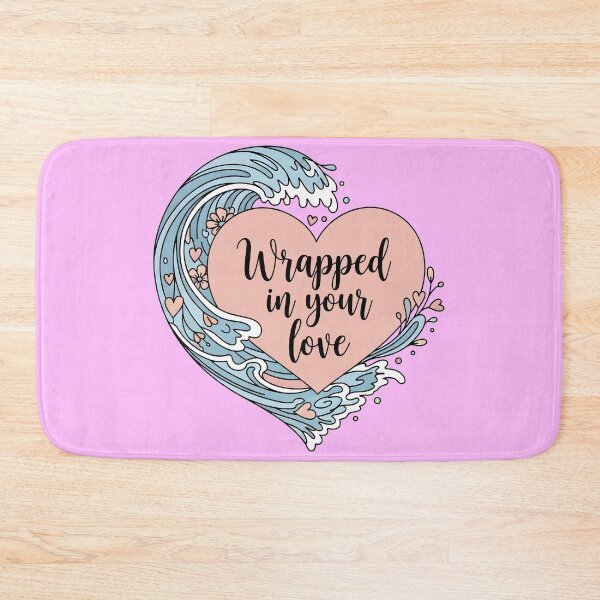 Item preview, Wrapped in Your Love – Ocean Wave Surrounding Heart designed and sold by Sea Gem.