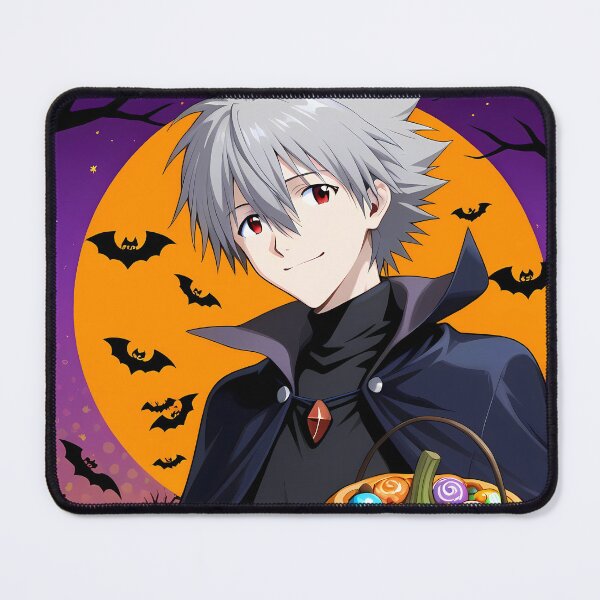 Item preview, Kaworu Nagisa Neon Genesis Evangelion Anime Halloween Vampire Pumpkin designed and sold by mildaclairmo.