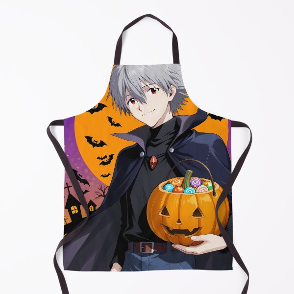 Item preview, Kaworu Nagisa Neon Genesis Evangelion Anime Halloween Vampire Pumpkin designed and sold by mildaclairmo.