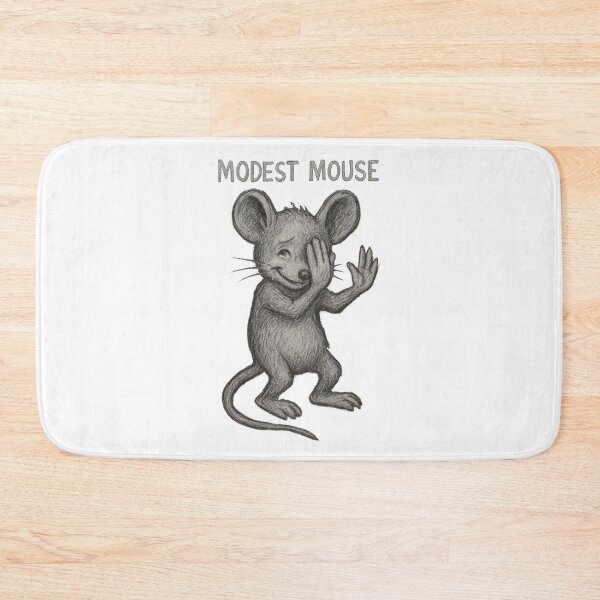 Item preview, Modest Mouse Sketch – Humble & Modest Mouse Illustration Grey - Indie Art Design designed and sold by Donsean22.