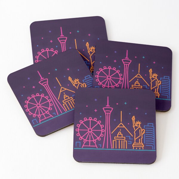 Item preview, Las Vegas Neon City Skyline Design designed and sold by jdz031.
