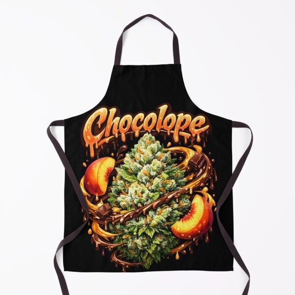 Item preview, Chocolope Peach Graffiti Art Print | Sweet Peach Chocolate Strain Bud Typography | Fruity Sativa 420 Wall Decor Poster designed and sold by WAUZ.