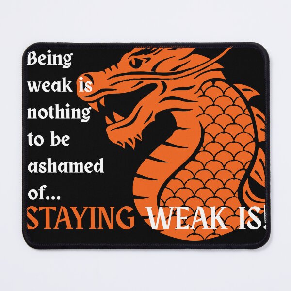 Item preview, Being weak is nothing to be ashamed of...Staying weak is! designed and sold by animeqyo.