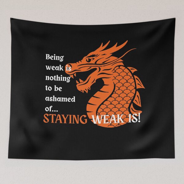 Item preview, Being weak is nothing to be ashamed of...Staying weak is! designed and sold by animeqyo.
