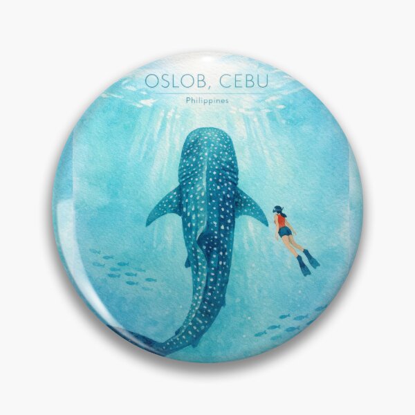 Item preview, Oslob Cebu Whale Shark Poster | Philippines Diving Illustration | Ocean Travel Wall Art designed and sold by Witsprings.