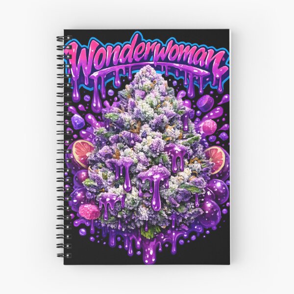 Item preview, Wonderwoman Grape Fanta Weed Print | Purple Grape Candy Strain Typography | Fun Hybrid Cannabis 420 Humor Poster designed and sold by WAUZ.